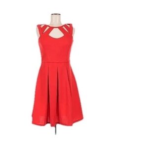 Betsey Johnson Red Cutout Mini Dress